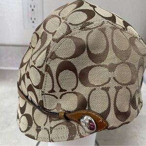 Coach Satin Beige Hat